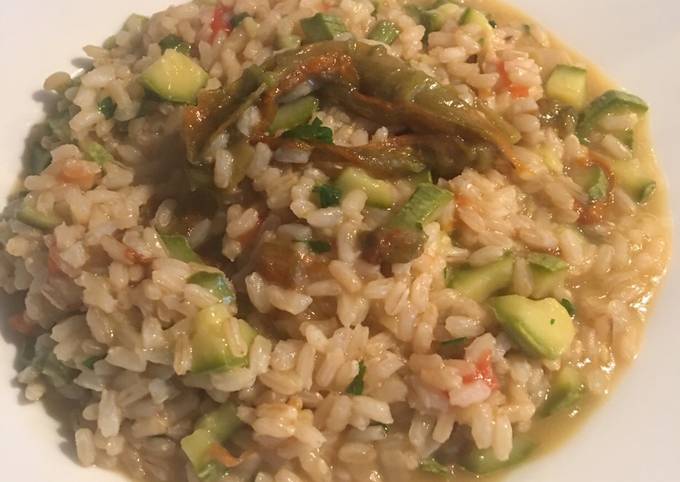 Ricetta di Ultimate Risotto integrale zucchine e fiori di zucca