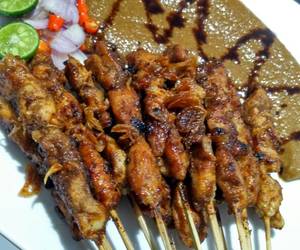 Resep mudah Sate Ayam Madura Bumbu Kacang Paling Enak