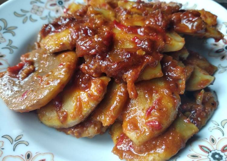 Semur jengkol pedas enak