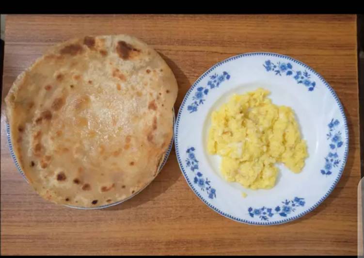 Meetha Anda with Paratha