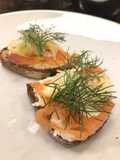 Salmon & Fennel Rye Toast
