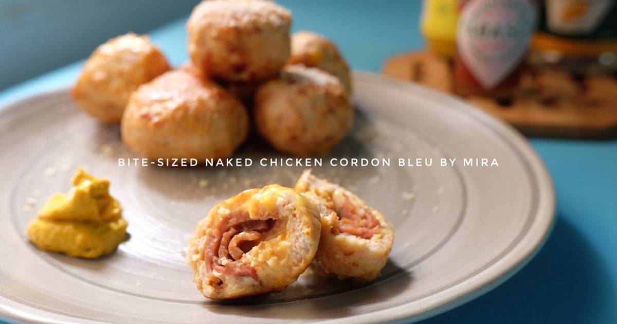 Resep Bite Sized Naked Chicken Cordon Bleu Ketopad Cp Savorysnack Oleh Swtr Mira Cookpad