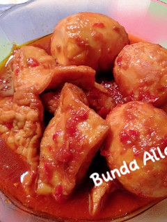 Foto resep 1. Tahu Telur Bumbu Bali