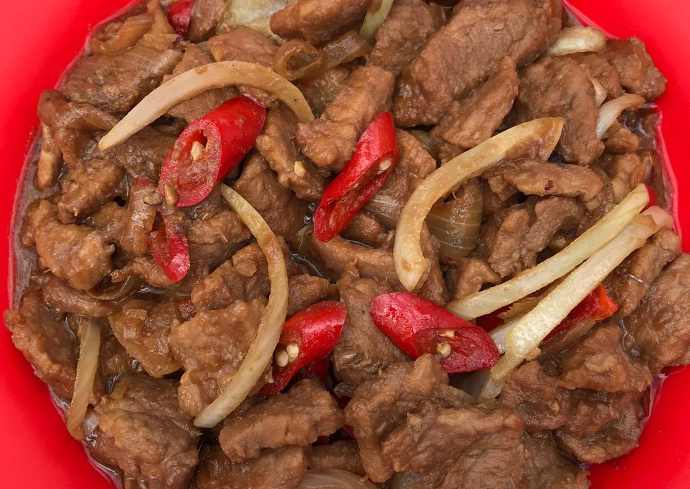 Sapi lada Hitam (Saori)