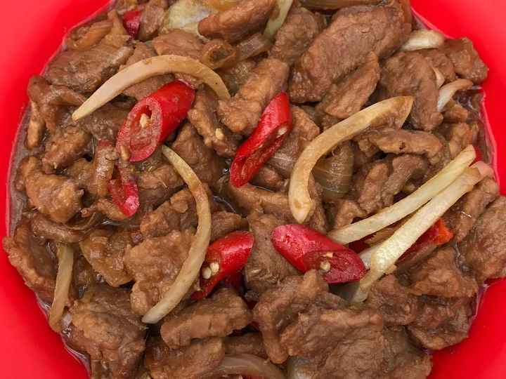 Langkah Mudah untuk Membuat Resep Sapi lada Hitam (Saori) yang Lezat