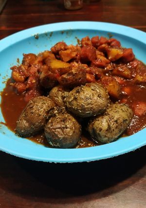 Foto resep Semurai Ayam Sosis with Baby Potato