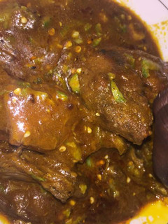 A picture of Okro  Ogbono Soup.