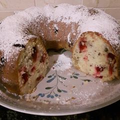 A picture of Rich Cranberry Coffee Cake.