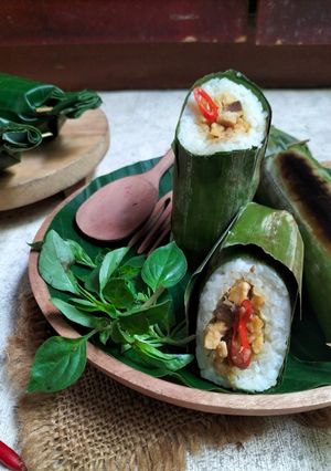 Foto resep Nasi Bakar Tempe Ati Ampela