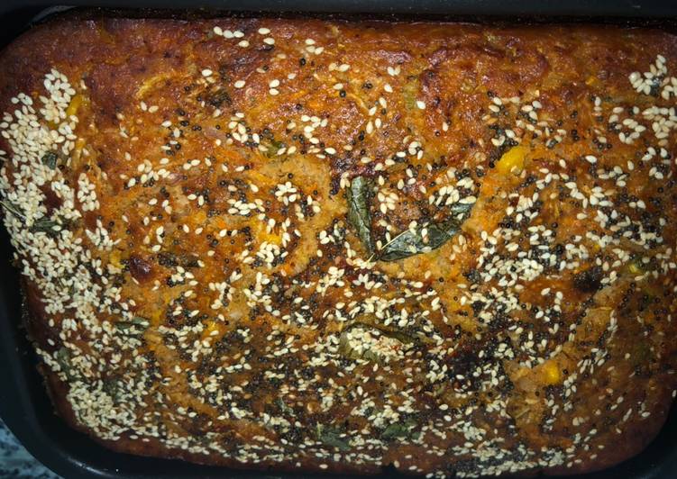 Recipe of Homemade Namkeen vegetable cake