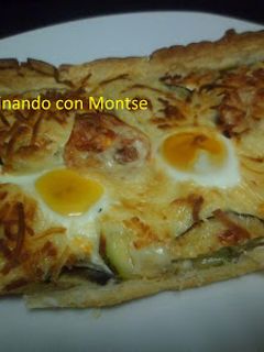 Una foto de Coca de verduras a mi manera