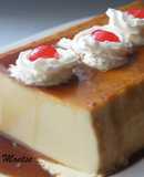 Flan de nata sin horno