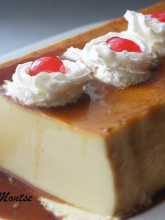 Una foto de Flan de nata sin horno