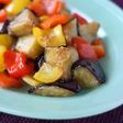 Sweet and Sour Stir-Fried Eggplant and Bell Peppers