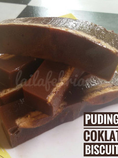 Foto resep Puding coklat biskuit