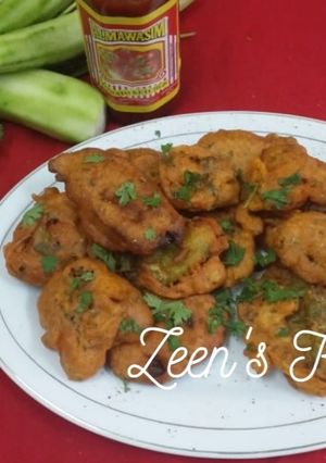 A picture of Ridge Gourd Fritters with Kasuri Methi.