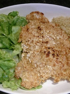 Una foto de Milanesas de pollo crujiente con avena