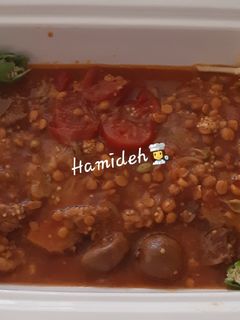 عکسی از دستور قیمه بادمجون (🍆+🍅=🥘)😋