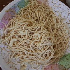 Taliya/macaroni da miya A picture of Taliya/macaroni da miya.