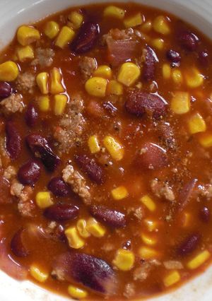 Hình của món Chili con Carne.