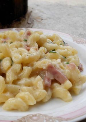 Foto resep Macaroni & Cheese with Smoke Beef