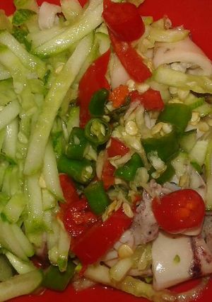 Foto resep Sambal thailand /prik nam pla cumi ketimun