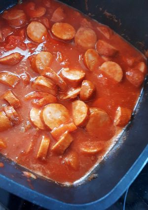 Une photo de Rougail de saucisses fumées