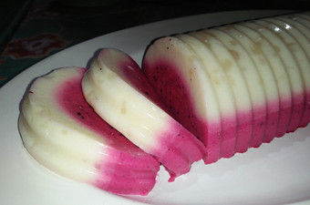 Resep Pudding Vanilla Lapis Buah Naga Yang Enak Sekali