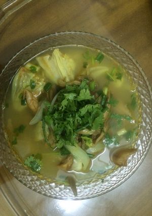 Hình của món Canh chua đầu cá hồi.