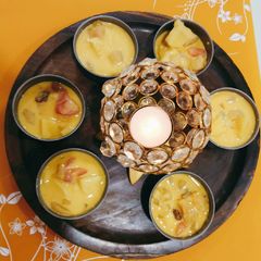 A picture of Mango Curd Custard.