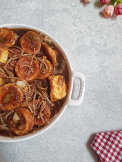 Foto resep Tumis Tofu Jamur Enoki