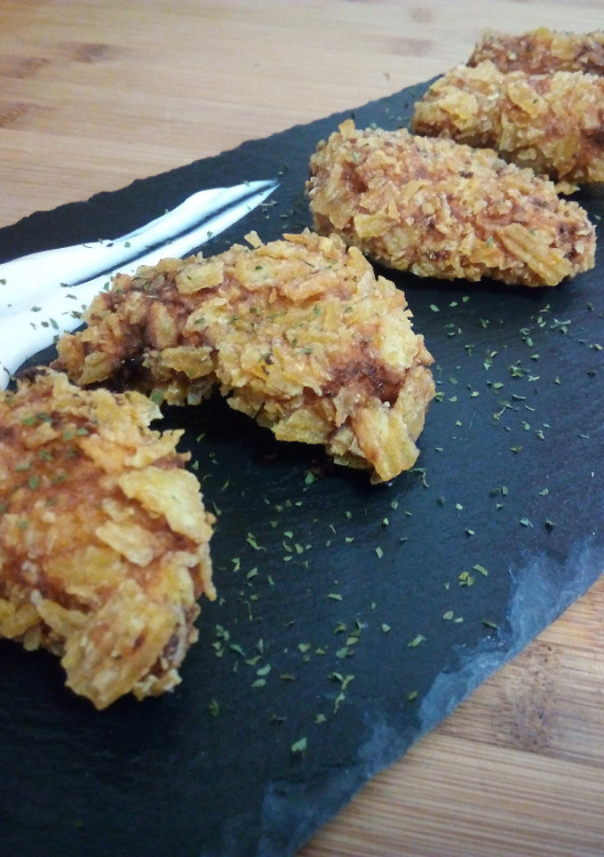 Una foto de Delicias de pollo crujientes
