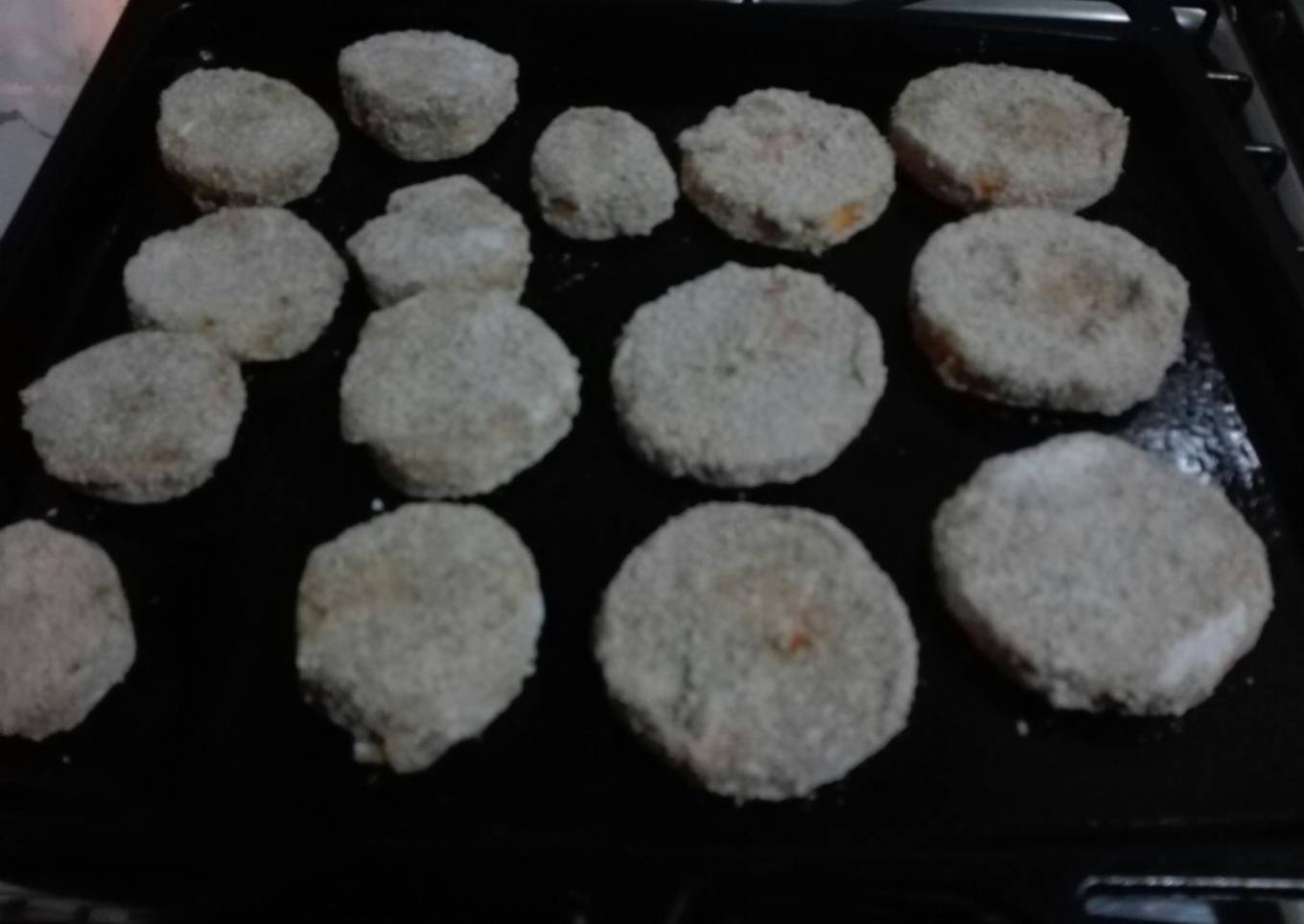 Milanecitas de calabaza, papa y batata!