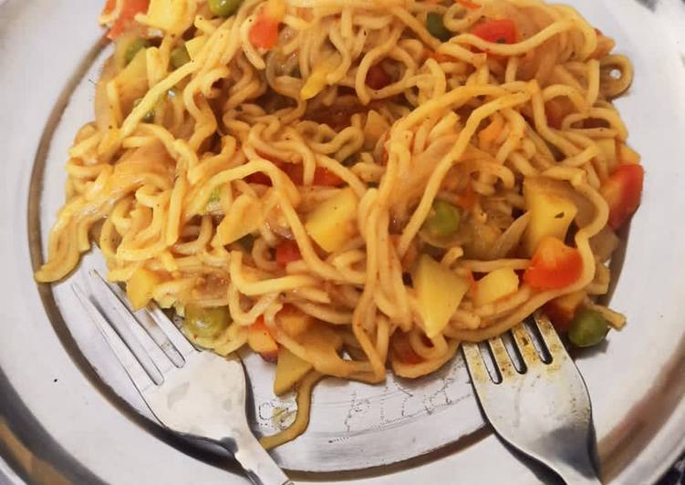 Recipe of Super Quick Homemade Veg maggi