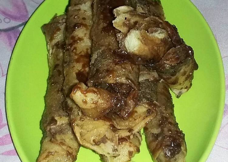 Pisang coklat karamel