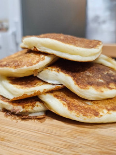 Una foto de Pancakes de queso batido