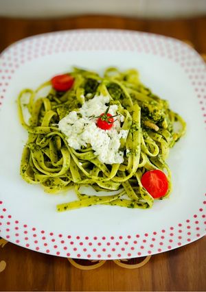 عکسی از دستور فتوچینی با آووکادو 🍝 (پاستای آووکادو رژیمی)