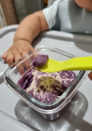 Foto resep Soft Cake Ubi Ungu - Snack MPASI 7m+