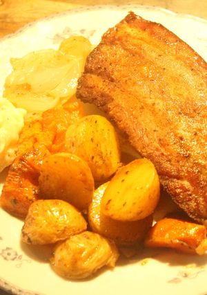 Una foto de Almu y cena de sábado lluvioso