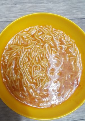 صورة لوصفة حساء المكرونة الاقتصادي