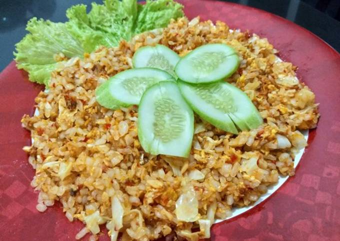 Nasi Goreng Shirataki ikan tongkol pedas DEBM