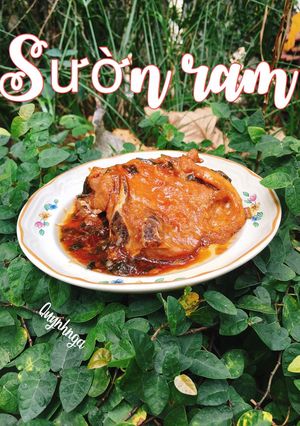 Hình của món Sườn ram.