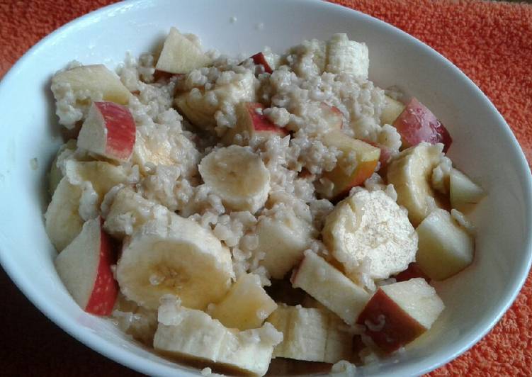 Apple/banana oats