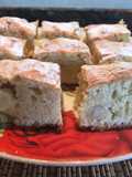 Brownie blanco con nueces de macadamia
