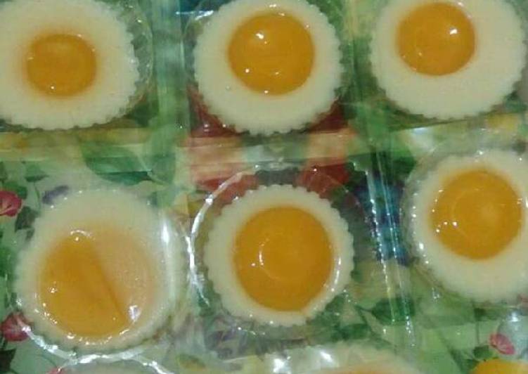 Resep masakan Jelly telur ceplok rasa jeruk kelapa | Resep Membuat Jelly telur ceplok rasa jeruk kelapa Yang Lezat