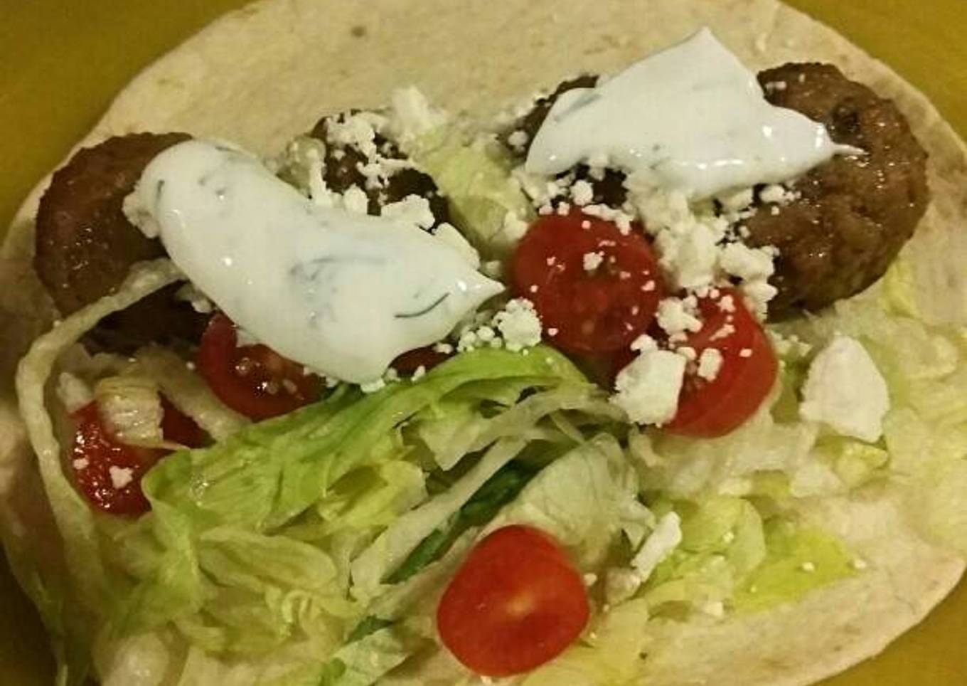 Quick & Easy Greek Themed Meatballs with lemon-dill sauce