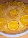 Torta invertida de naranja simple