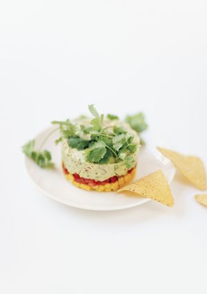A picture of Harry's Guacamole Gateau.