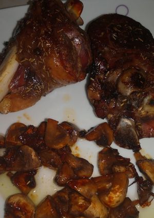Una foto de Pierna de cordero al horno