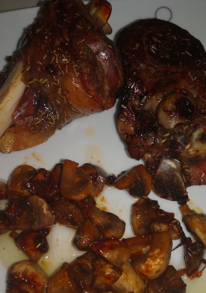 Una foto de Pierna de cordero al horno